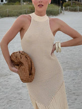 Knitted Tassel Hem Dress
